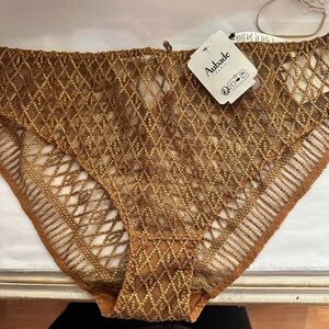 Aubade Stardust Amber Italian Brief NWT